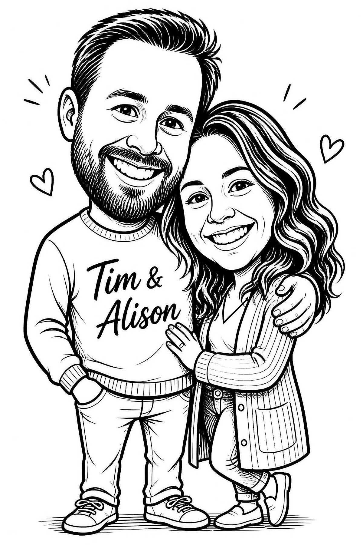 Full body caricature